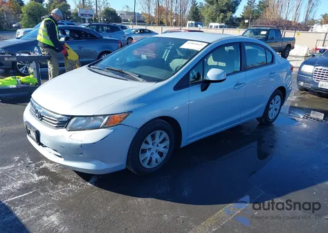 2012 Honda Civic Lx из США, поврежденный, VIN JHMFB2F5XCS004552